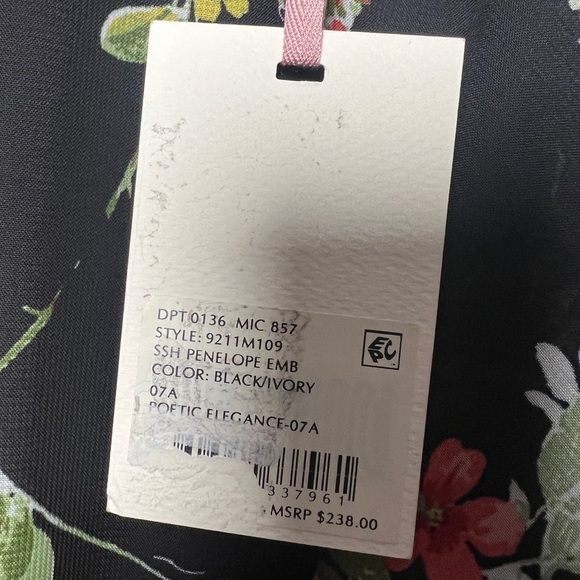 ALEX MARIE Penelope Floral Cold Shoulder Ruffle Chiffon Long Dress - Picture 5 of 8